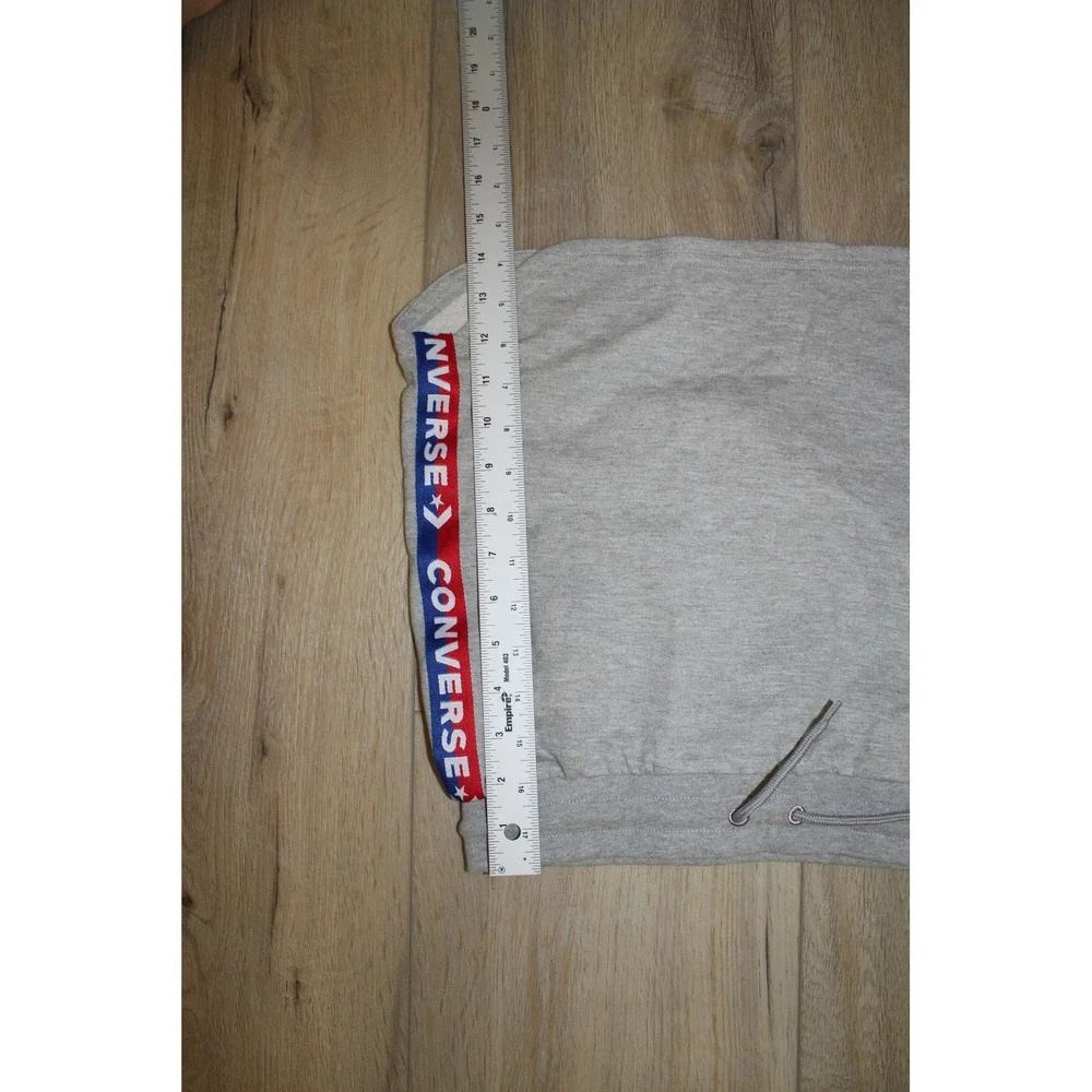 Converse Girls' Gray Logo Tape Sweatshirt Skirt Heather Gray Size L 12-13Y